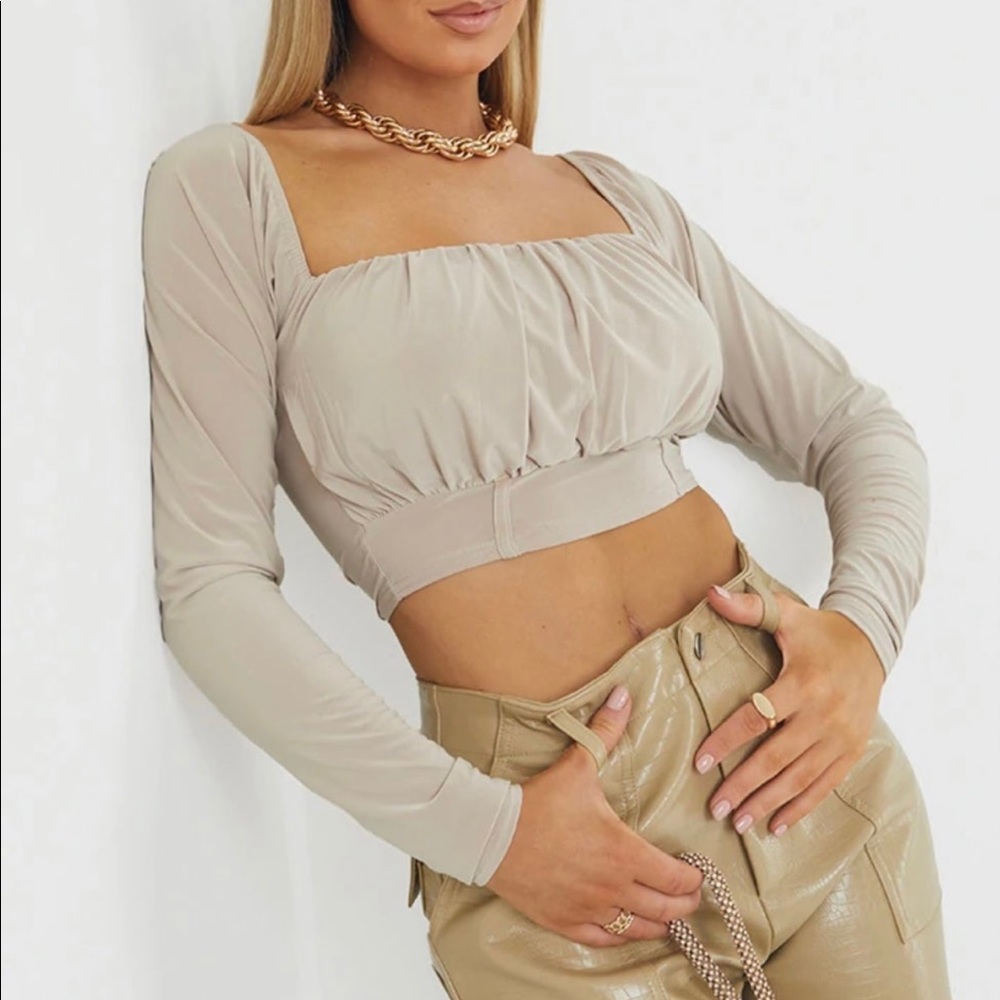 Long Sleeve Crop Top